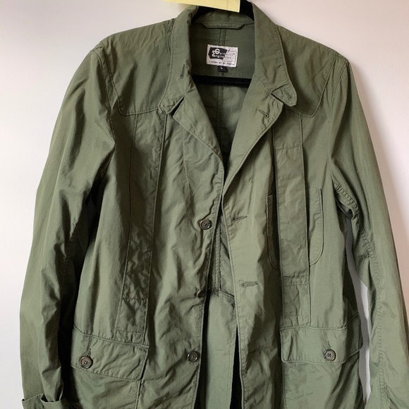 Engineered Garments spring summer olive shirt jacket - Picture 1 of 9